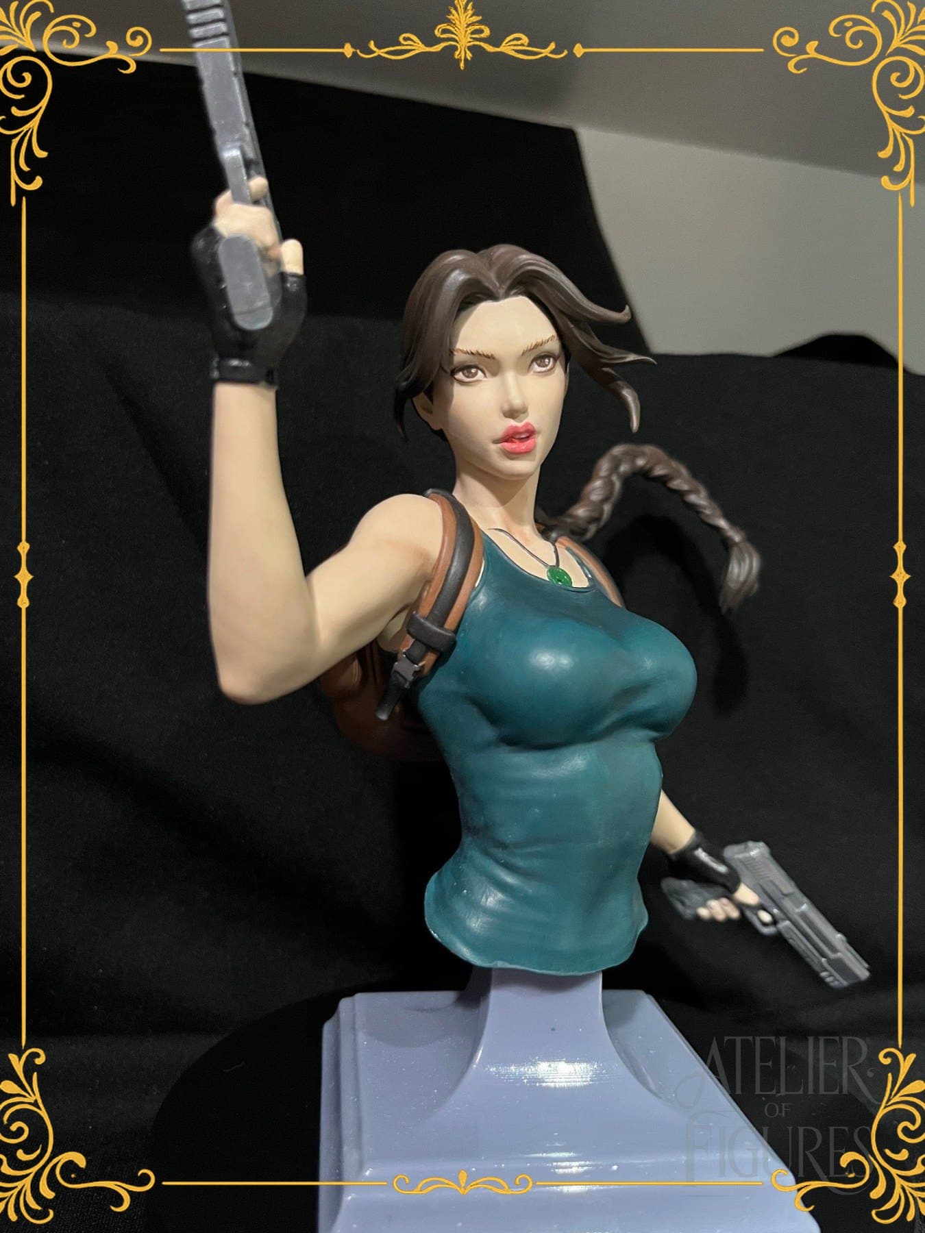 Figure colecionável de Lara Croft (Tomb Raider) em resina — Atelier of Figures