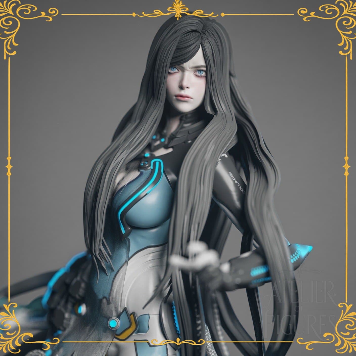 Figure Raven - Fallen Prey — figure colecionável em resina, Atelier of Figures