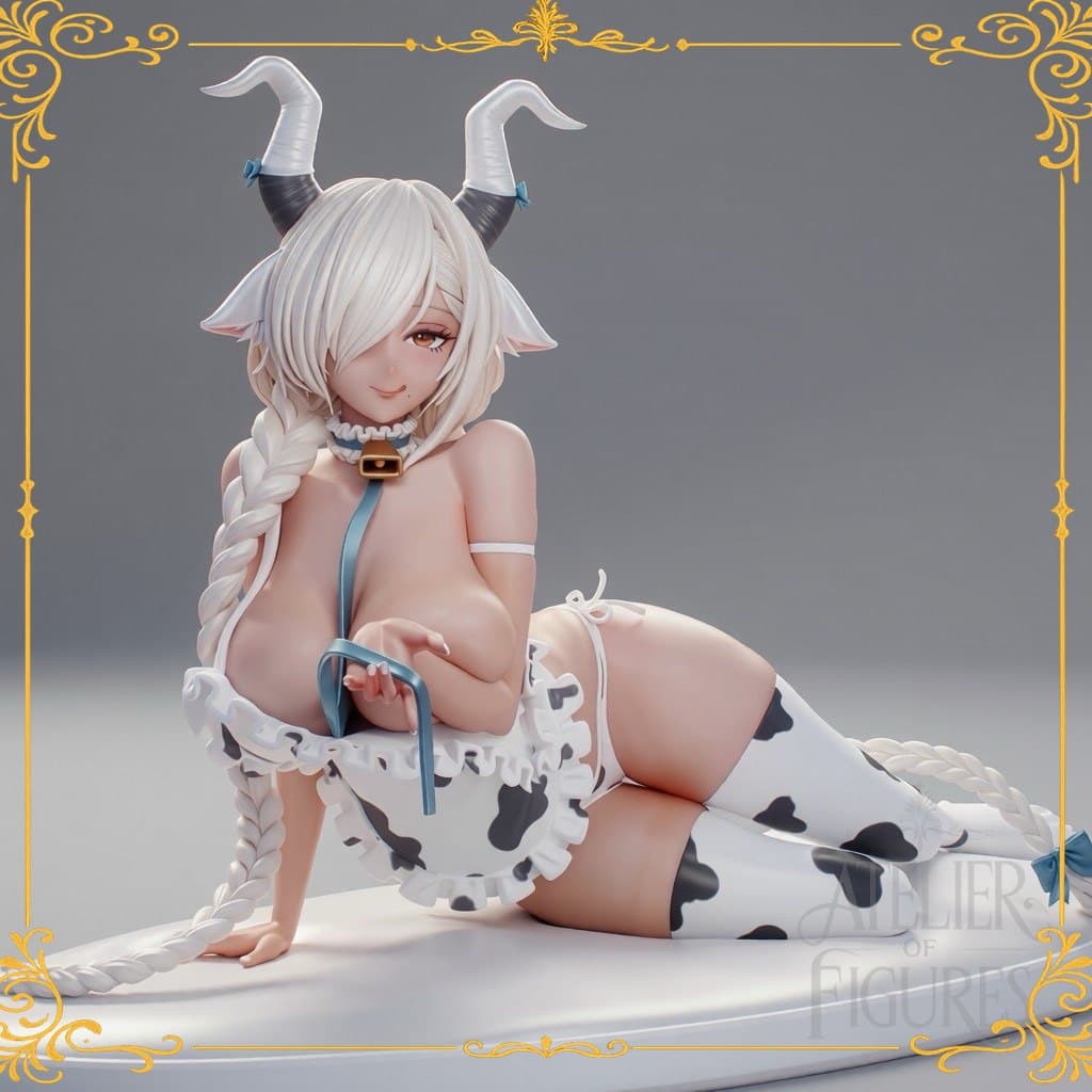 Figure Owari Cow Girl — figure colecionável em resina, Atelier of Figures