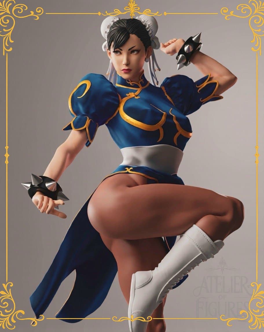 Figure Chun-li Classic — figure colecionável em resina, Atelier of Figures