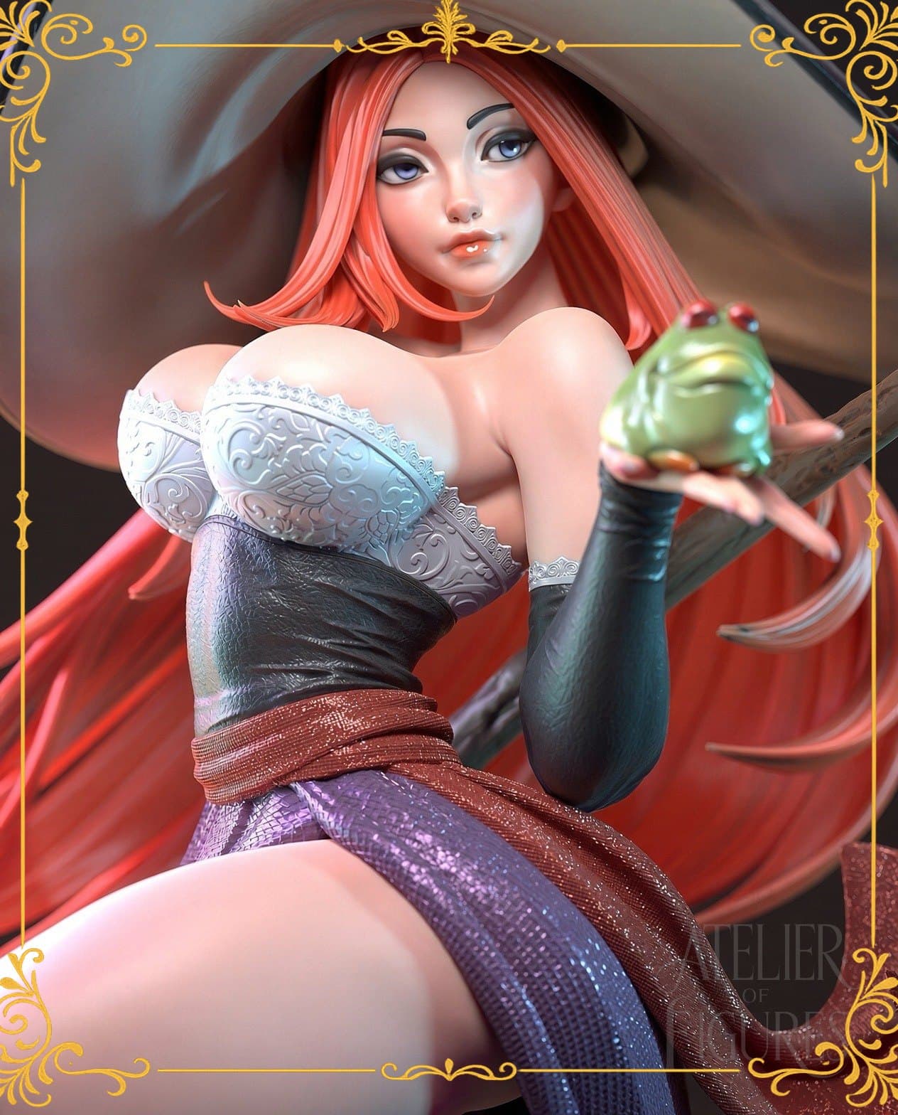 Figure Sorcerer - Dragon Crown — figure colecionável em resina, Atelier of Figures