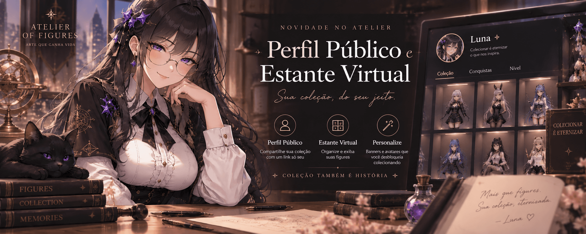 Seu perfil de colecionador chegou ✨