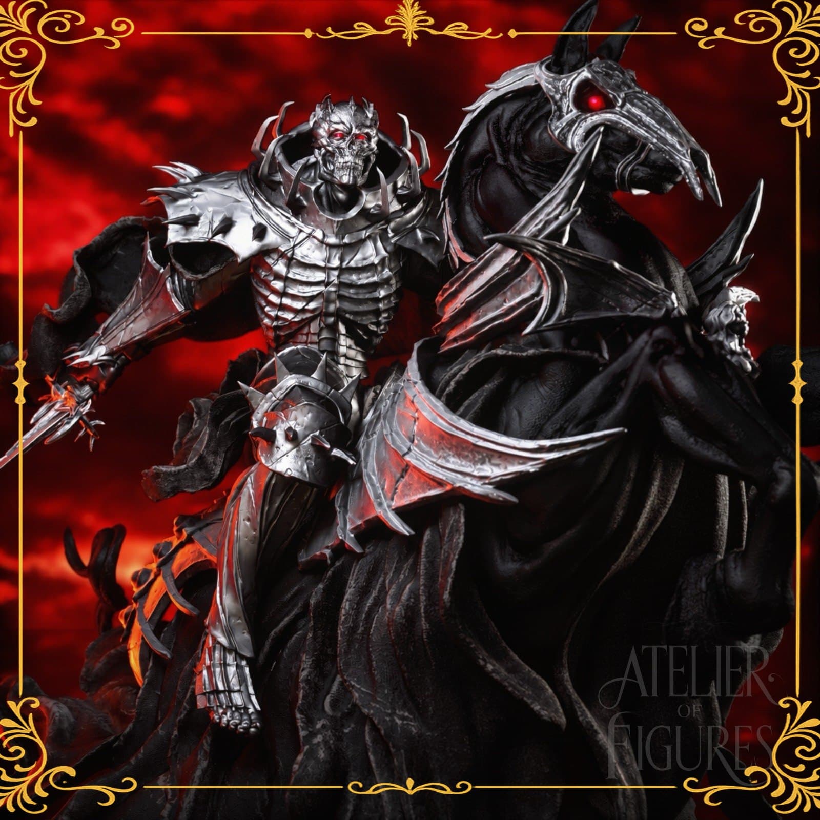 Figure Skull Knight — figure colecionável em resina, Atelier of Figures