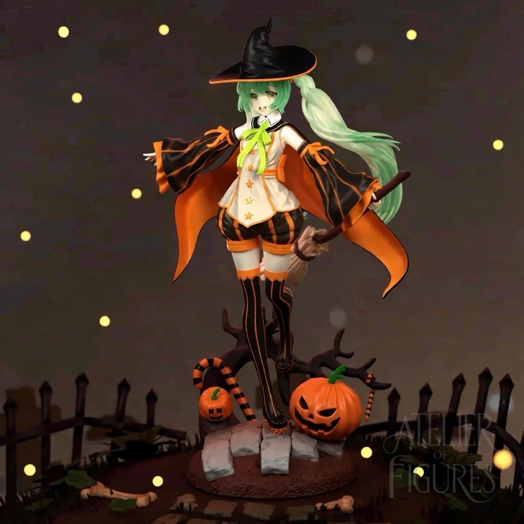 Figure Miku - Halloween — figure colecionável em resina, Atelier of Figures