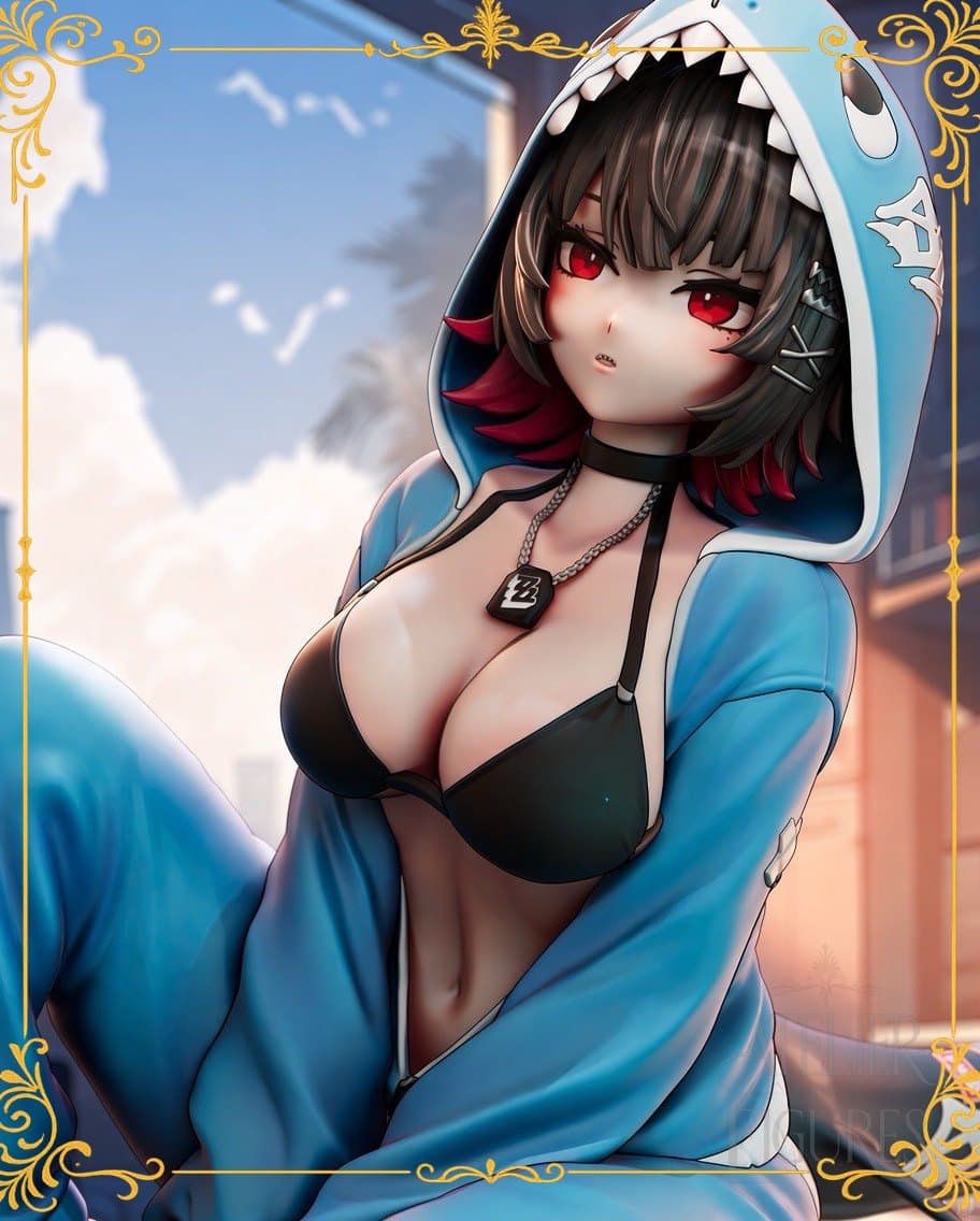 Figure Ellen Joe - Lazy Shark — figure colecionável em resina, Atelier of Figures